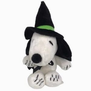 Peanuts 6'' Snoopy Halloween Witch Plush Hanging Plush Squeaker Dog Toy Pet Toy